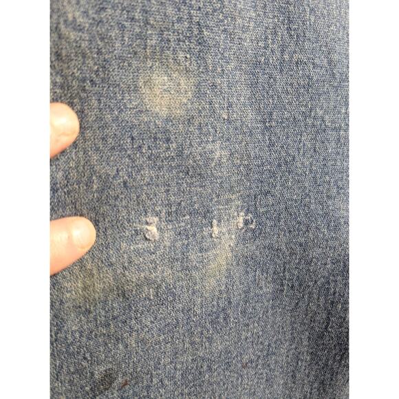 Wrangler Cowboy Cut Jeans Mens 38x34 Original Fit Active Flex Destroyed 13MAFGK - Picture 7 of 14